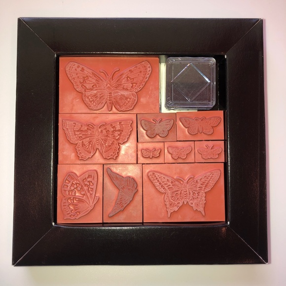 VICTORIAN BUTTERLIES Foam Rubber Stamp Set of 10 by Rubber Stampede - Picture 6 of 11